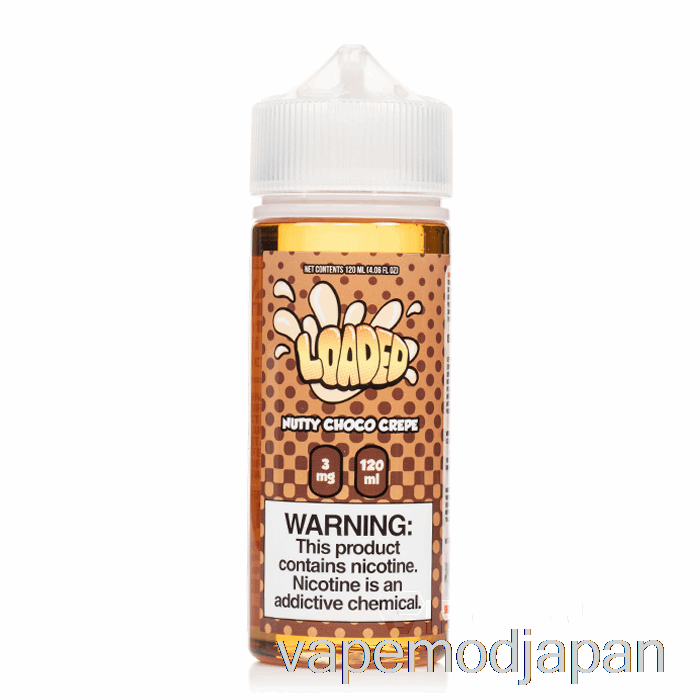 VAPE MOD ナッティ チョコ クレープ - 充填済み電子リキッド - 冷酷な蒸気 - 120ml 6mg